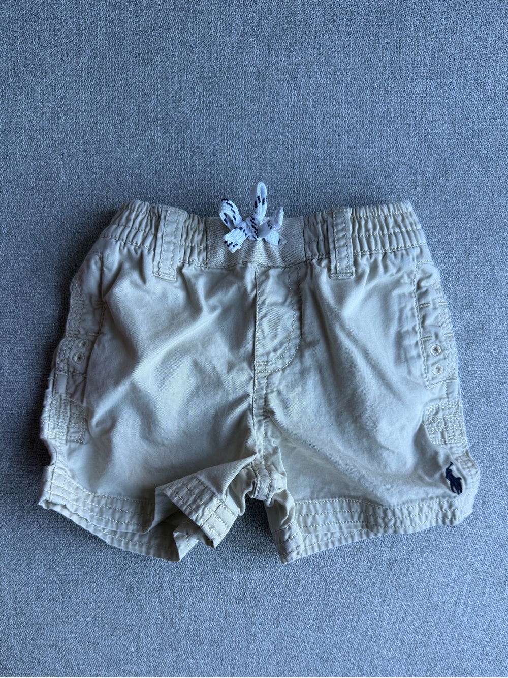 Polo by Ralph Lauren Light Khaki Drawstring Cotton Shorts